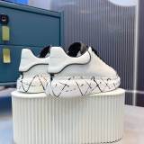 Adult Fashion Versatile Original Cowhide Casual Shoes White