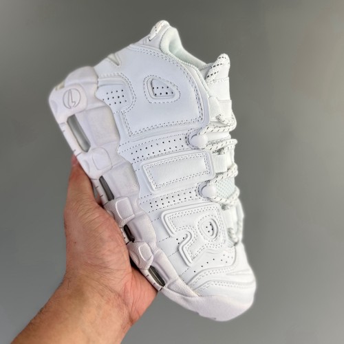 WMNS Air More Uptempo GS Barely Basketball shoes white