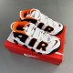 WMNS Air More Uptempo GS Barely Basketball shoes White black orange