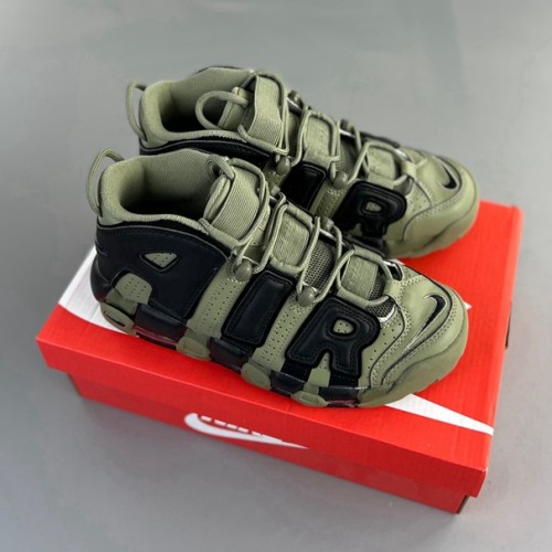 WMNS Air More Uptempo GS Barely Basketball shoes black Green