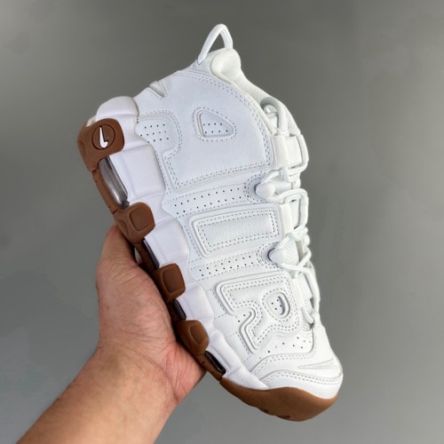 WMNS Air More Uptempo GS Barely Basketball shoes White