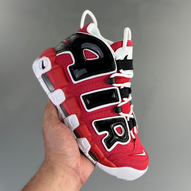 WMNS Air More Uptempo GS Barely Basketball shoes red black