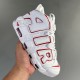 WMNS Air More Uptempo GS Barely Basketball shoes white red