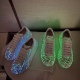 Adult Fashion Graffiti Luminous Casual Sneakers shoes White Green