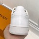 Frontrow Leather White White Gold Board shoes white