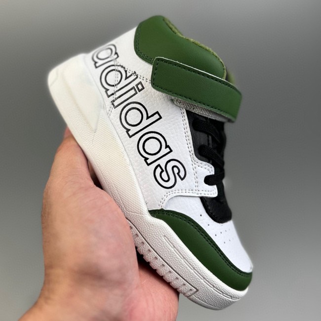 Drop Step kid High Board shoes white Green GX8885