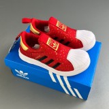 superstar Board shoes White red