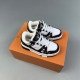 Child Trainer Sneaker Low Casual Sports Hundred Shoes White Black
