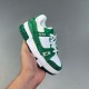 Child Trainer Sneaker Low Casual Sports Hundred Shoes White Green