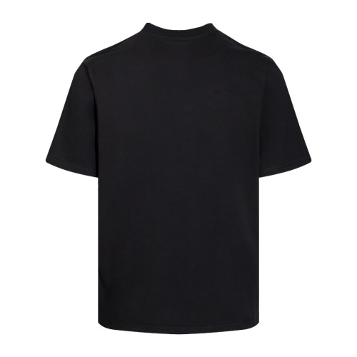 Adult 100% Cotton casual Print short sleeved Crewneck t shirt Tees Clothing oversized Black