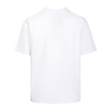 Adult 100% Cotton casual Print short sleeved Crewneck t shirt Tees Clothing oversized White