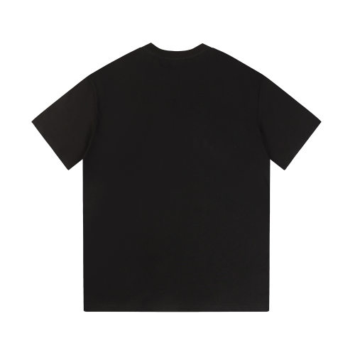 Adult Men's Cotton Round Neck Short Sleeve T-Shirt Black 2535#202458