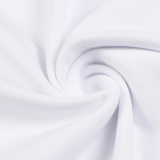 Adult Men's Cotton Round Neck Short Sleeve T-Shirt White 2535#202458