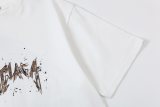Adult Men's Cotton Simplicity Round Neck Short Sleeve T-Shirt White 305#202450