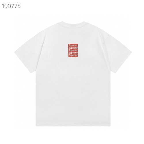 Adult Men's Cotton Simplicity Round Neck Short Sleeve T-Shirt White 329#202450