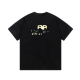 Adult Men's Cotton Simplicity Round Neck Short Sleeve T-Shirt Black 322#202450