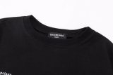 Adult Men's Cotton Round Neck Short Sleeve T-Shirt Black 318#202450