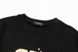 Adult Men's Cotton Simplicity Round Neck Short Sleeve T-Shirt Black 322#202450