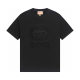 Adult Men's Cotton Simplicity Round Neck Short Sleeve T-Shirt Black 853#202450