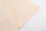 Adult Men's Cotton Simplicity Round Neck Short Sleeve T-Shirt Beige 729#202450