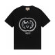 Adult Men's Cotton Simplicity Round Neck Short Sleeve T-Shirt Black 849#202450