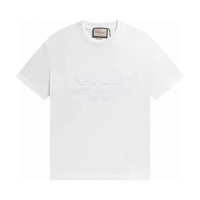Adult Men's Cotton Simplicity Round Neck Short Sleeve T-Shirt White 855#202450