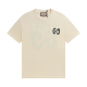 Adult Men's Cotton Simplicity Round Neck Short Sleeve T-Shirt Beige 840#20250