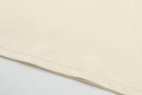 Adult Men's Cotton Simplicity Round Neck Short Sleeve T-Shirt Beige 765#202450