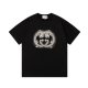 Adult Men's Cotton Simplicity Round Neck Short Sleeve T-Shirt Black 721#202450
