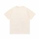 Adult Men's Cotton Simplicity Round Neck Short Sleeve T-Shirt Beige 763#202450