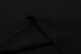 Adult Men's Cotton Simplicity Round Neck Short Sleeve T-Shirt Black 718#202450