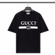 Adult Men's Cotton Simplicity Round Neck Short Sleeve T-Shirt Black 754#202450