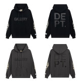 Autumn and Winter Adult Cotton Printed letters Logo casual Long sleeves hoodie Dark Gray 988