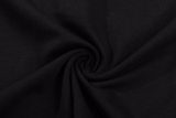 Adult Men's Cotton Simplicity Round Neck Short Sleeve T-Shirt Black 740#202450