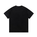 Adult Men's Cotton Simplicity Round Neck Short Sleeve T-Shirt Black 731#202450