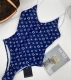Adult women's one-piece swimsuit Blue 40BL22