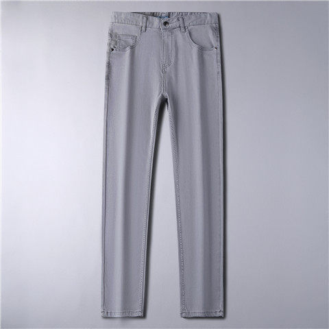 2024 Spring/Summer New Smoke Grey High-end Handsome Straight Tube Business Men's Jeans  P3623