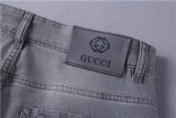 2024 Spring/Summer New Smoke Grey High-end Brand Straight Tube Fashion Handsome Youth Trendy Men's Jeans  G3621