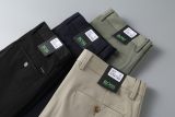Spring/Summer New Modal Cotton Four-sided Elastic Twill High Quality Fabric Straight Tube Business Non-ironing Wrinkle-resistant Men's Pants 9906