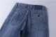2024 Spring/Summer New Straight Loose Modal Cotton Blue Fashion Versatile Men's Jeans  A3518