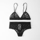 Adult women's split swimsuit bikini Black GU661