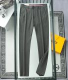 Spring/Summer New Prada High-end Men's Casual Pants Tencel Linen Fashion Versatile High-elastic Men's Pants 6621