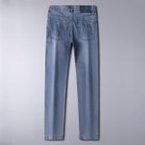 Spring/Summer New Sky Blue Fashion Handsome Trendy Men's High-end Men's Jeans 3623
