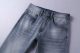 Spring/Summer Vintage Printed Light Luxury Straight Leg Non-ironing Wrinkle-resistant Trendy Jeans P6106
