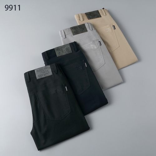 Spring/Summer New Twill Modal Cotton Patch Bag Style High-end Non-ironing Wrinkle- Resistant Men's Pants 9911