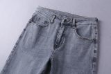 Spring/Summer Vintage Printed Light Luxury Straight Leg Non-ironing Wrinkle-resistant Trendy Jeans D6102