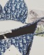 Adult women's split swimsuit bikini Blue DR20