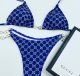 Adult women's split swimsuit bikini Blue GU16