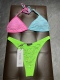 Adult women's diamond-studded color combination split swimsuit bikini CH45