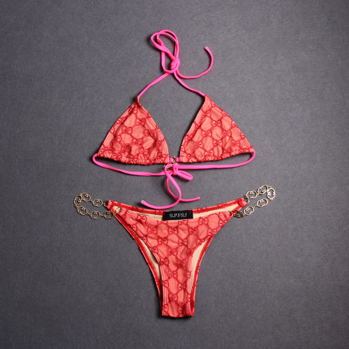 Adult women's split swimsuit bikini Red GU666